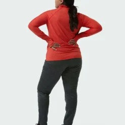 Coupon 🎁 Stio Women's Tipton Tech Half Zip 🛒 -Stio Sales Shop W Tipton Tech Half Zip Risk Red Alt 6