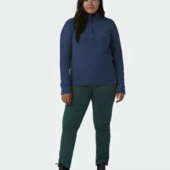 Budget 🎉 Stio Women's Turpin Fleece Half Zip ✨ -Stio Sales Shop W Turpin Fleece Half Zip Navy Peony Heather Alt 3