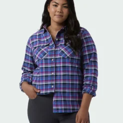 Best reviews of ✔️ Stio Women's Willow Midweight Flannel Shirt 😀 52 Best reviews of ✔️ Stio Women's Willow Midweight Flannel Shirt 😀 -Stio Sales Shop W Willow Flannel Shirt Dark Amethyst Plaid Alt 2